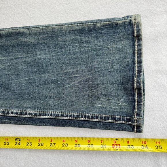 Grace In LA Women's Embroidered Easy Fit Boot Cut Stretch Blue Jeans Size 33 NWT - Picture 10 of 10